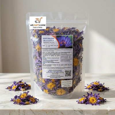 Bulk Dried Blue Lotus Flowers - Premium Nymphaea Caerulea Botanical Tea | Ceylon Herbs