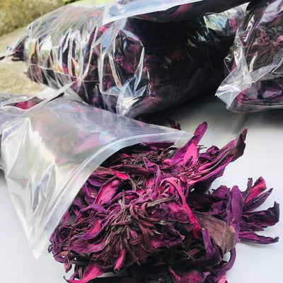 Bulk Dried Red Lotus Flowers - Premium Nymphaea Rubra Botanical Tea