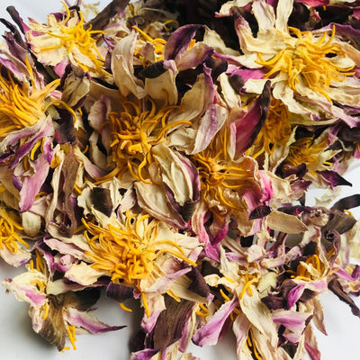 Bulk Dried White Lotus Flowers - Premium Nymphaea Ampla Botanical Tea | Ceylon Herbs
